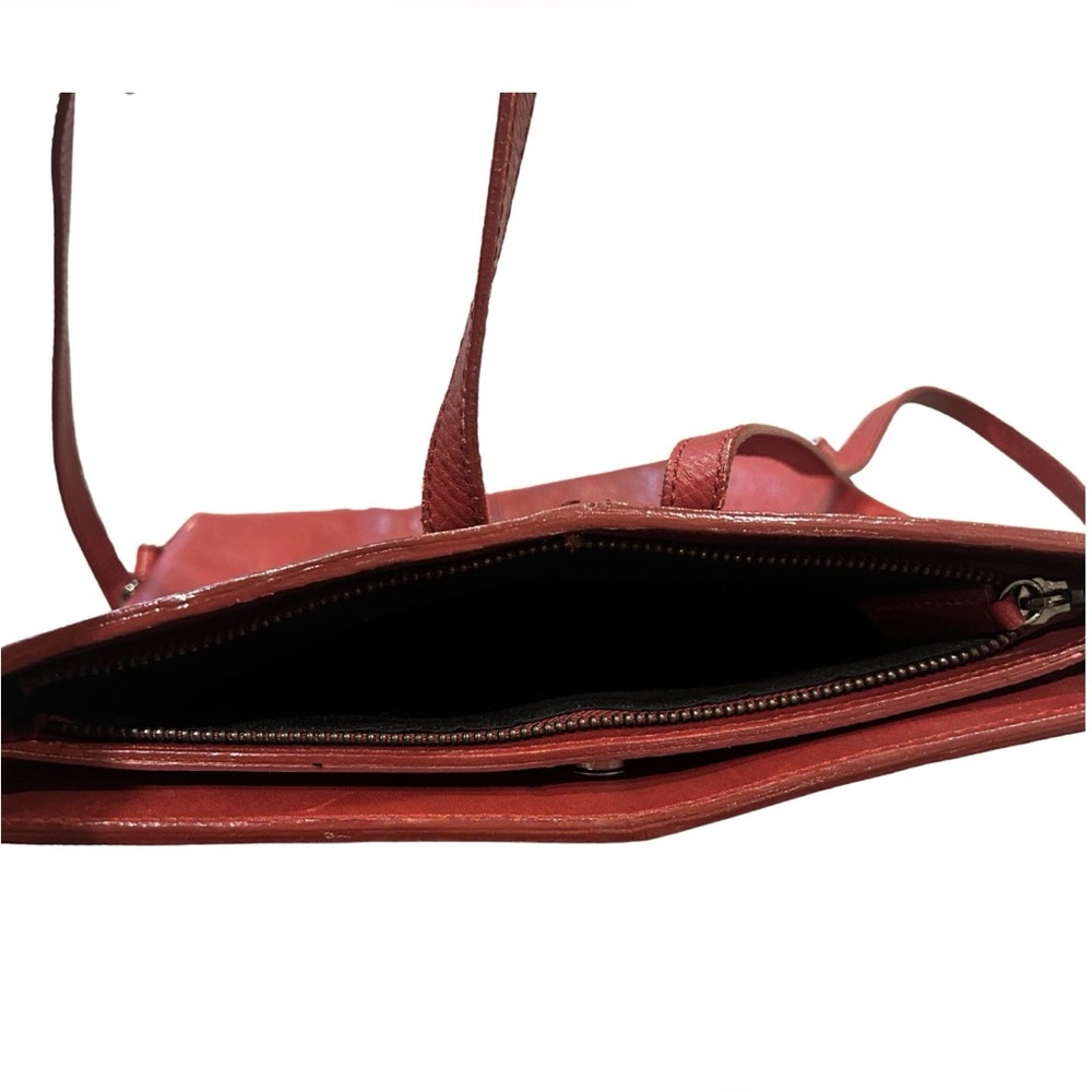 Vintage Ellington Red Leather Convertible Backpack Purse - Picture 5 of 10